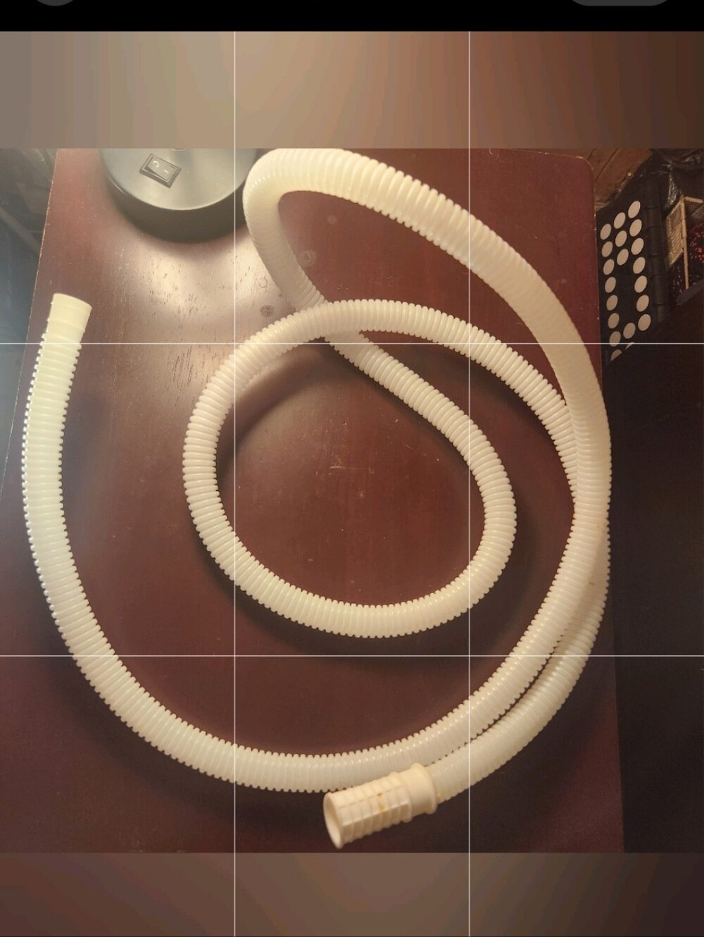 White Flexible Corrugated Utility Hose for Zeny Portable Washing Machine